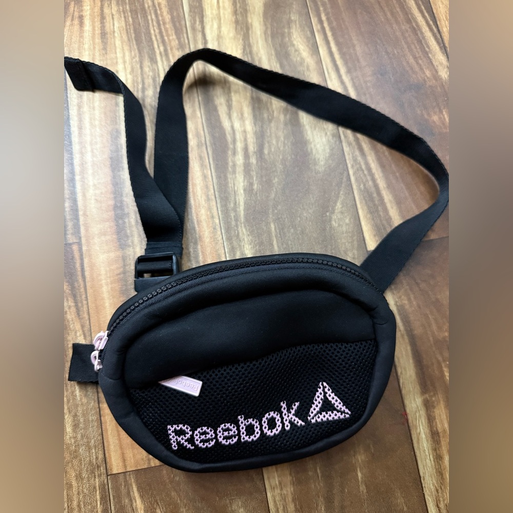 Reebok Black and Pink Backpack Sporty Design